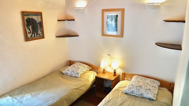 Buse bedroom in the Gîte Vert